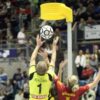 Korfbalpaal insteek 2,5m. 3 Korfbalpalen met een lengte van 2.5 meter. Insteekmodel.